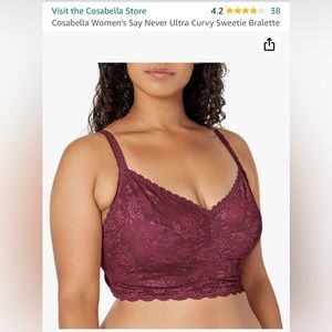 Cosabella wireless bralette for large bust but small band
